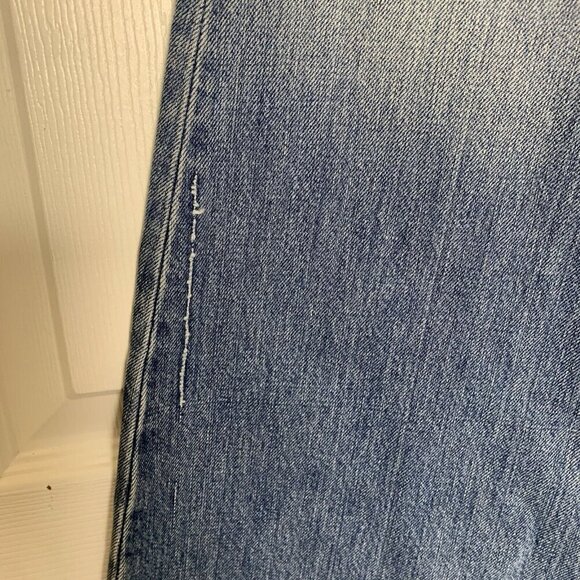 RE/DONE Bell Bottom Jeans Blue 148-03W70LRBL Women’s Size 23 Anthropologie - Picture 8 of 16